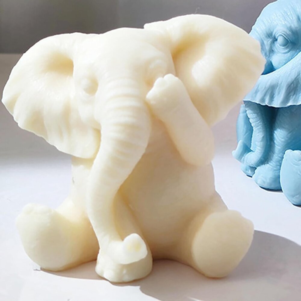 Elephant Molds Elephant CandleResin Mold - Resin Casting Silicone Molds for Home